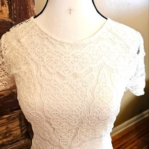 White lace dress